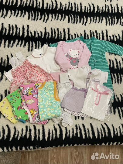 Вещи на девочку пакетом 56-68