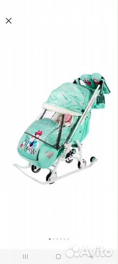 Детские санки коляска