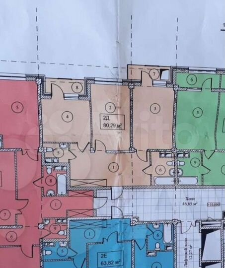 Своб. планировка, 80,3 м², 11/16 эт.