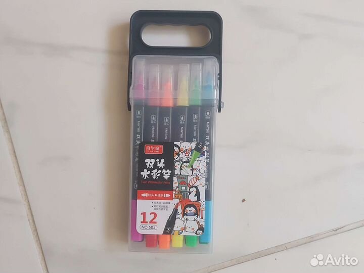 Фломастеры пачка 12 штук