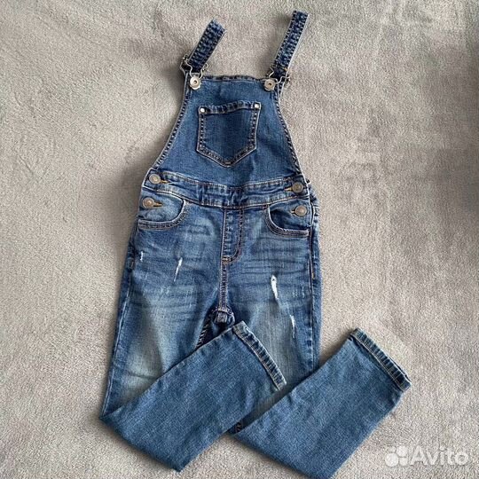 Джинсовый комбинезон для девочки 110