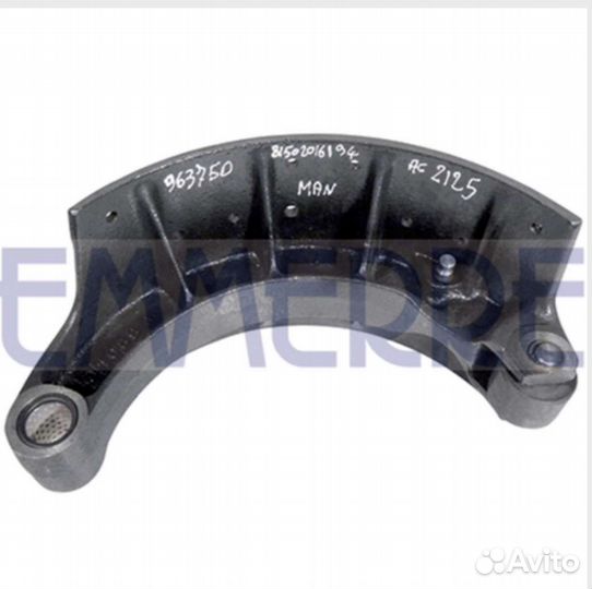 Тормозная колодка 410x220мм o/o (с роликом) 16 зак