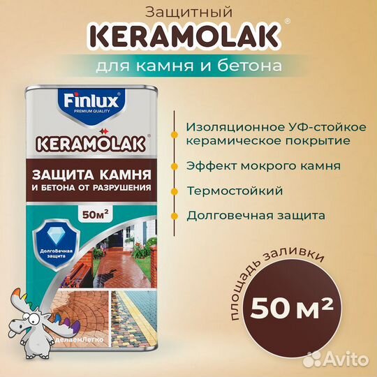 Полиуретановый лак для бетона, термостойкий 50кв.м