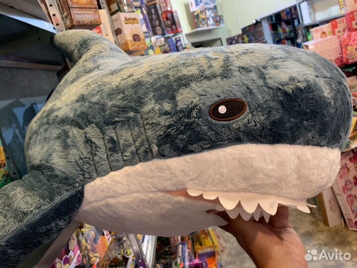 Акула мягкая игрушка 110см 65 см