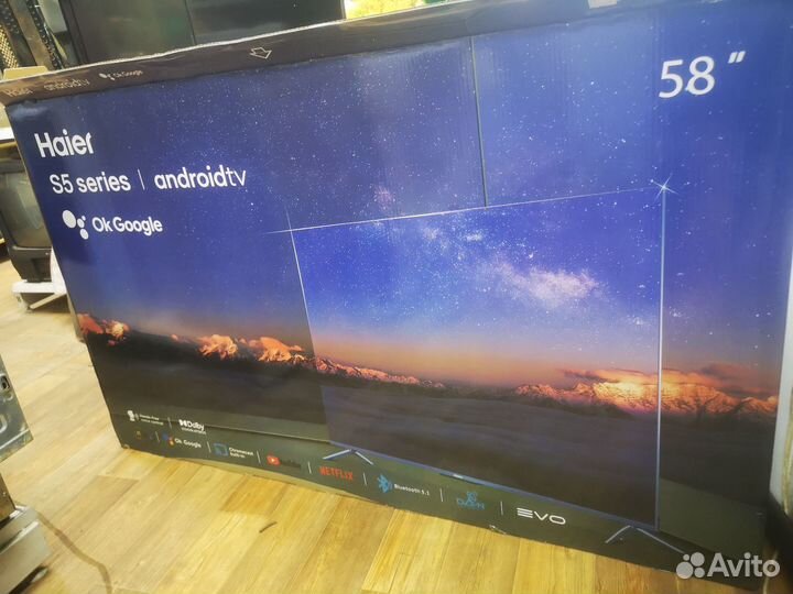 Новый 4K телевизор haier 58s5 SMART tv гарантия