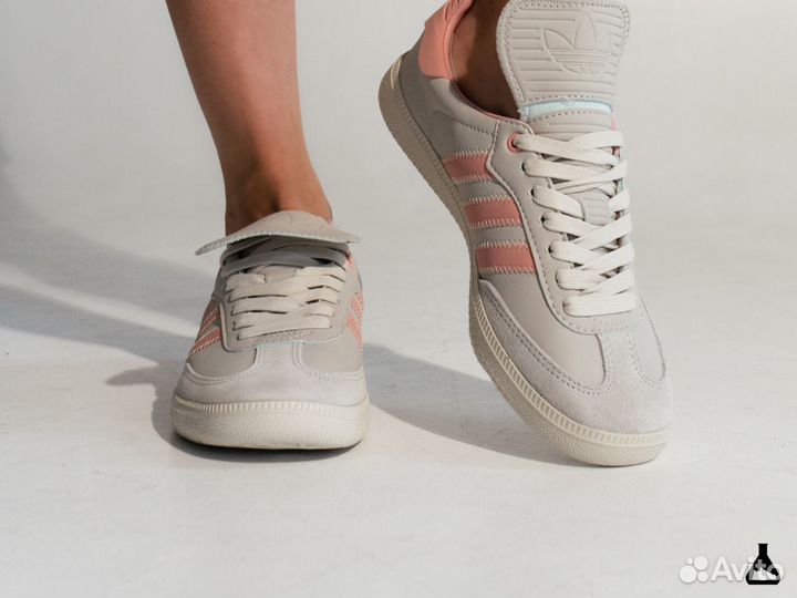 Женские кеды Adidas Samba Humanrace x Pharrell Bei