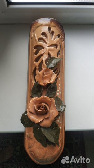 Кашпо из глины подвесное