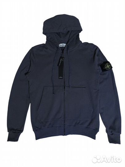 Зип худи Stone Island синяя размер XL