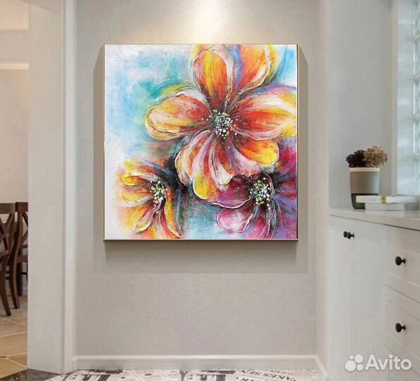 Интерьерная картина маслом детальная проработка