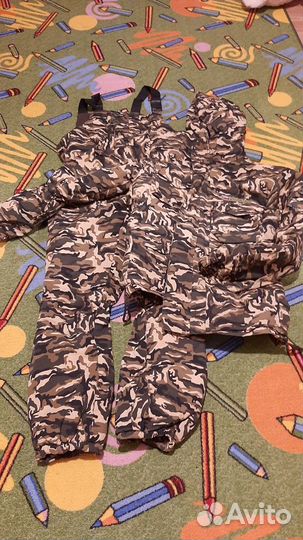 Костюм камуфляжный утеплённый на флисе