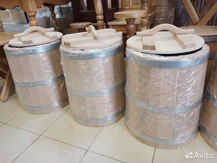 Бочки и кадки дубовые