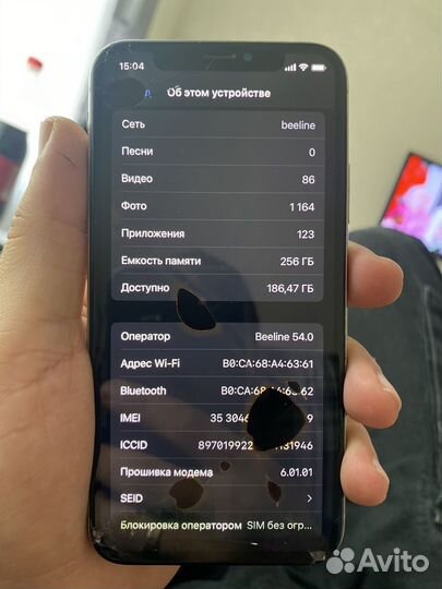 iPhone 10 256 gb