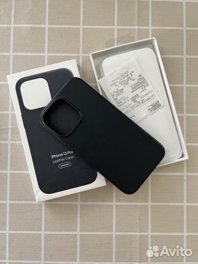 Чехол на iPhone 13 pro кожаный