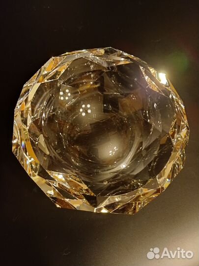 Пепельница граненая из оптического стекла