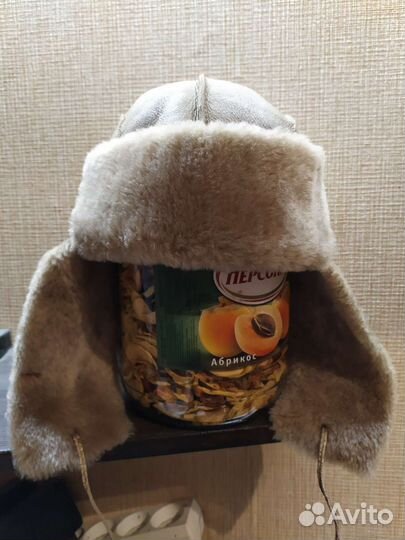 Шапка ушанка зимняя размер 56