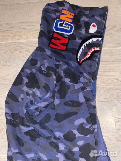 Зип худи bape shark