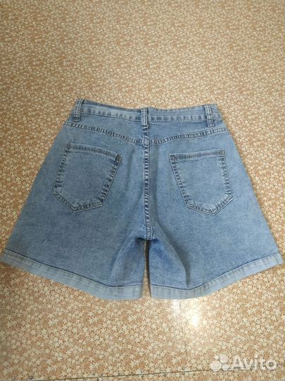 Бриджи джинсовые