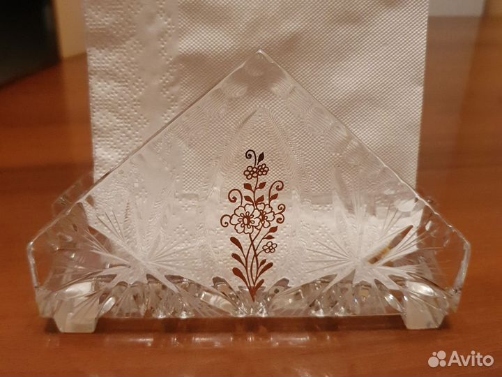 Салфетницы хрустальные Богемия