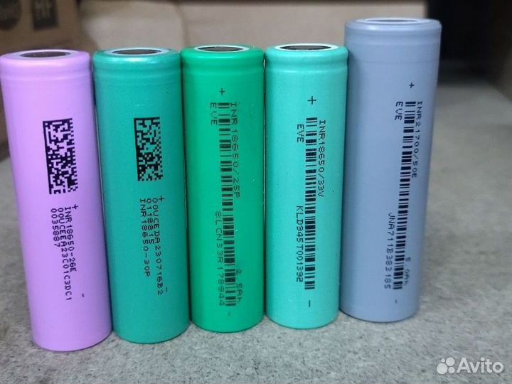 Литионный аккумуляторы 18650 21700