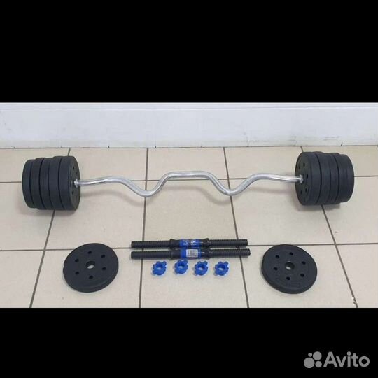 Набор Штанга + гантели 2х10кг