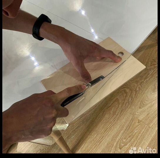 Гибкое стекло на стол, прозрачная клеенка пвх