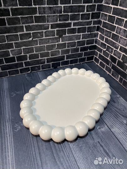 Поднос гипсовый декоративный