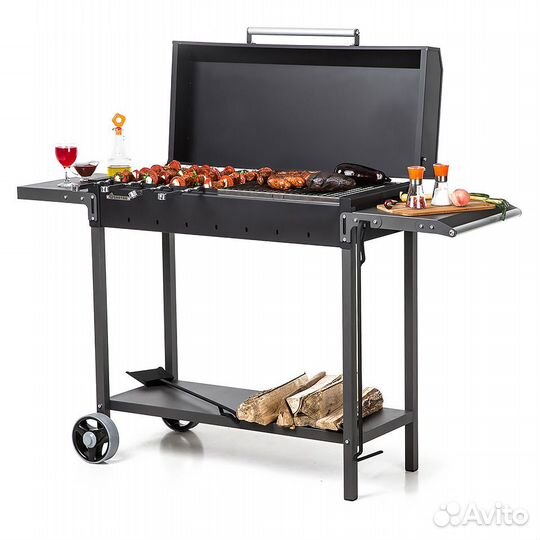 Гриль - мангал с полками и крышкой