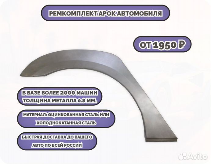 Ремонтные арки (ремкомплект) на машину