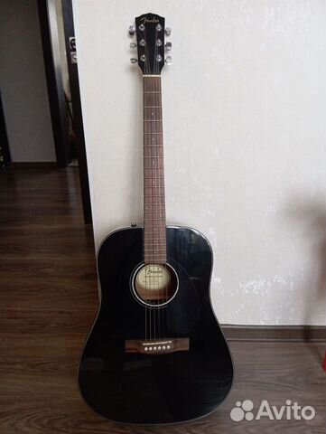 Акустическая гитара fender CD 60s black объявление продам