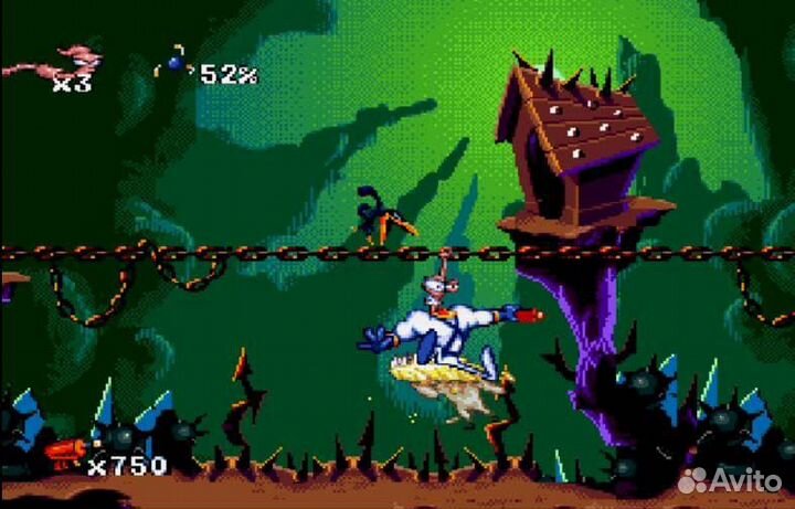 Картридж Sega earthworm JIM