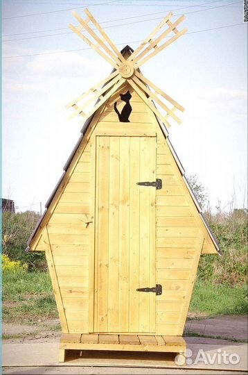 Дачный туалет деревянный яоо 003