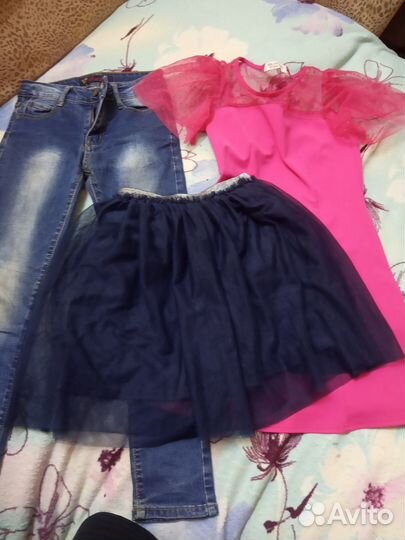 Отдам вещи на девочку рост 130 и выше