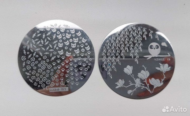 Пластины и штамп для стемпинга, наклейки