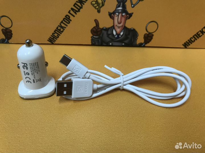 Автомобильная зарядка 3 ампера 18W Type-c