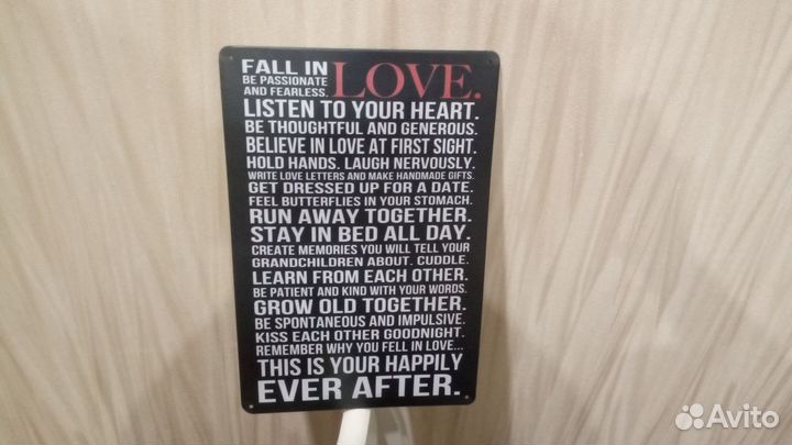 Постер металлический