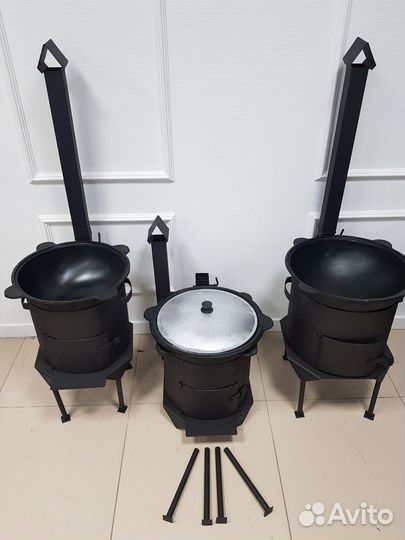 Казан чугунный с Печкой с Подарками