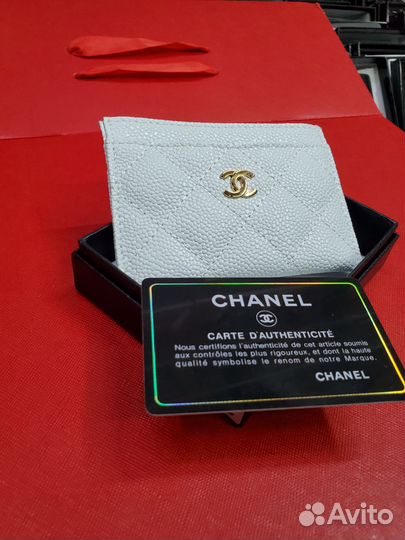 Картхолдер chanel натуральная кожа