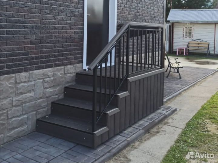 Лестница в дом из дпк
