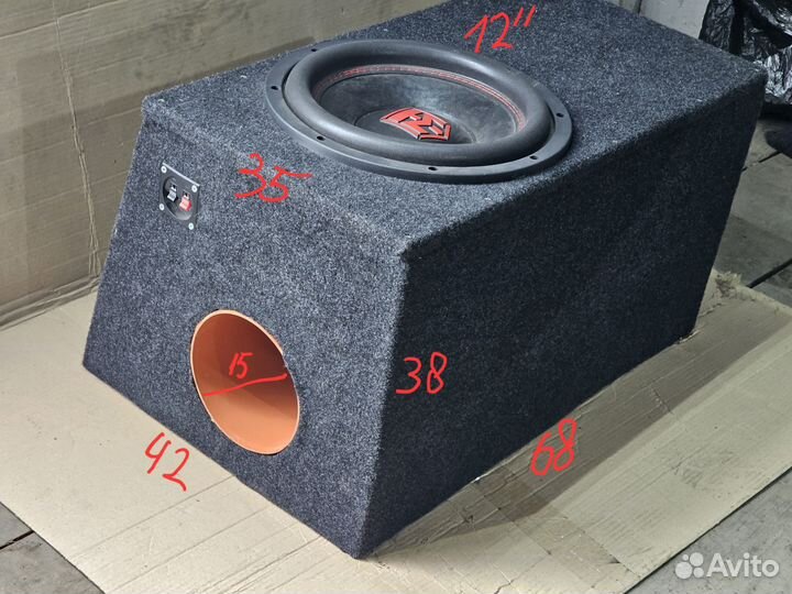 Сабвуфер урал молот 12 с коробом
