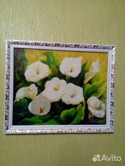 Алмазная мозаика. Лилии