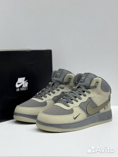 Кроссовки Nike AIR Force 1 mid с мехом