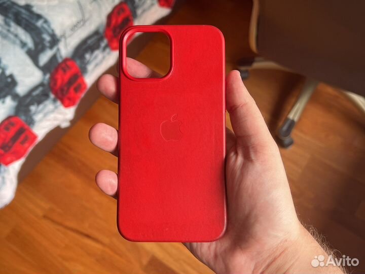 Кожаный чехол от Apple для iPhone 12 Pro Max