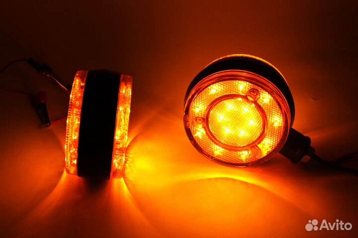 Фонари Серьги-леденцы диодные 12/24В (к-т 2шт)