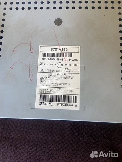 Магнитола штатная Мицубиши Аутлендер 2010г