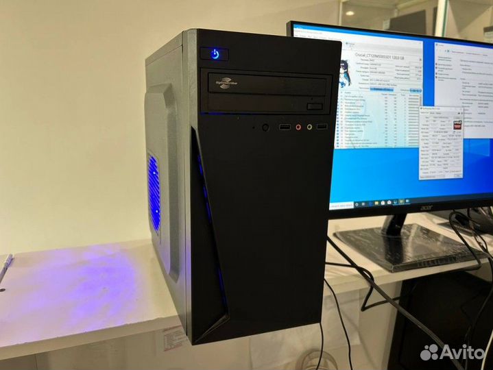 Игровой пк на Core i5 10400F Rx550 4 гб