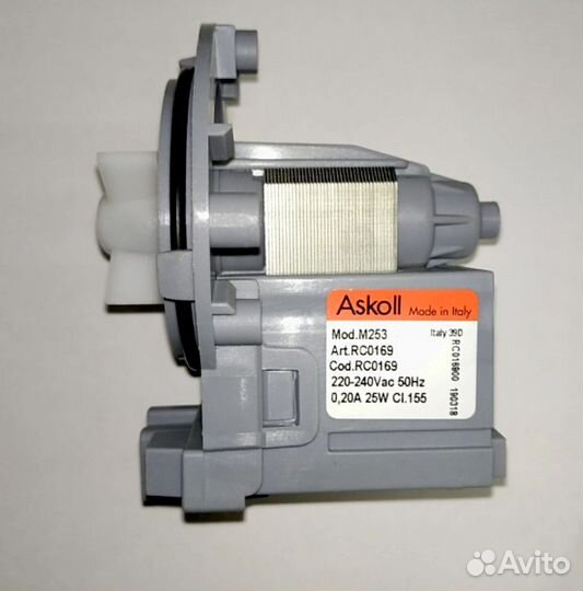 Насос сливной (помпа) Askoll M253 25 Вт (made in E