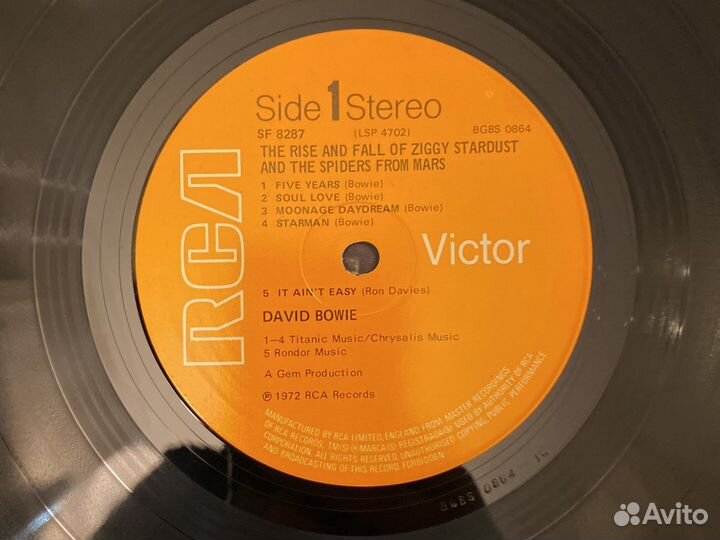 David Bowie Ziggy Stardust lp 1st pr UK