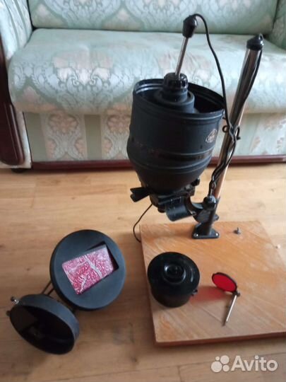 Фотоувеличитель Нева 1950г, аксессуары