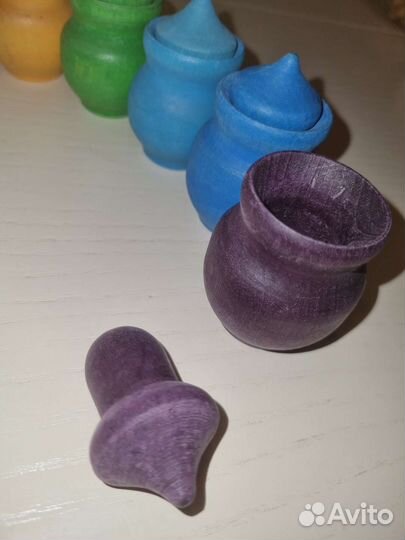 Деревянная игрушка Бочонки