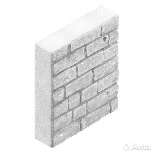 Полифасад (фасадные панели) 500х500х60 мм Колотый